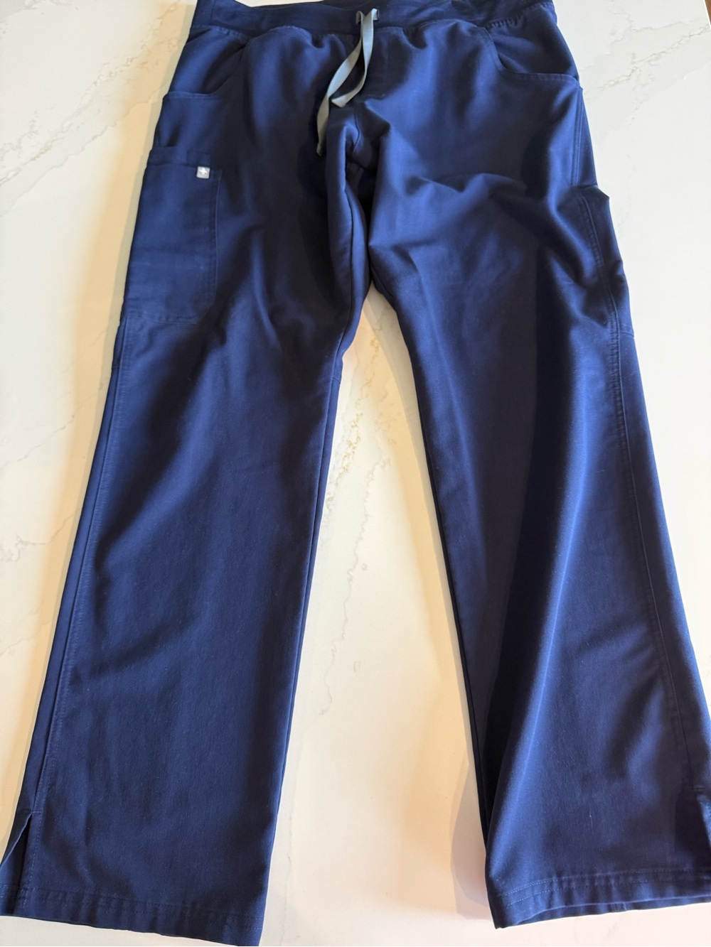 FIGS  Womens Navy Drawstring Scrub Pants